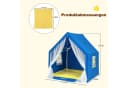 COSTWAY Spielzelt Kinder Spielhaus Blau 122 x 105 x 125 cm Bild 4