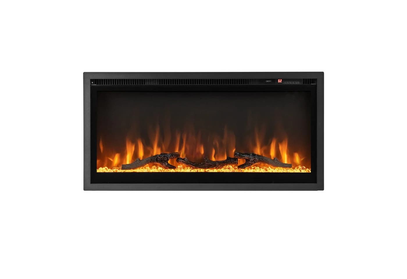 COSTWAY Elektrokamin Schwarz 750W/1500W mit Fernbedienung - Bild 2