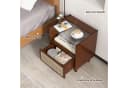 COSTWAY Nachttisch 2-St. Braun Bambus & Rattan Bild 5