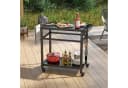 COSTWAY Grillablagetisch mit 2 Ablagen, 4 Rollen & Haken Bild 1