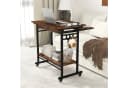 COSTWAY Computertisch mit Rollen & Tastaturablage, platzsparend, 80x50x78cm Bild 1