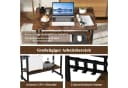 COSTWAY Computertisch mit Rollen & Tastaturablage, platzsparend, 80x50x78cm Bild 4