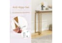 COSTWAY Konsolentisch Marmor Flurtisch Metallrahmen 120cm Gold Bild 5