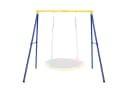 COSTWAY Schaukelgestell mit Nestschaukel, Metall, Blau Bild 3