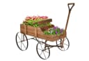 COSTWAY Blumenständer Pflanzwagen 4 Räder 62x34x60cm Bild 2