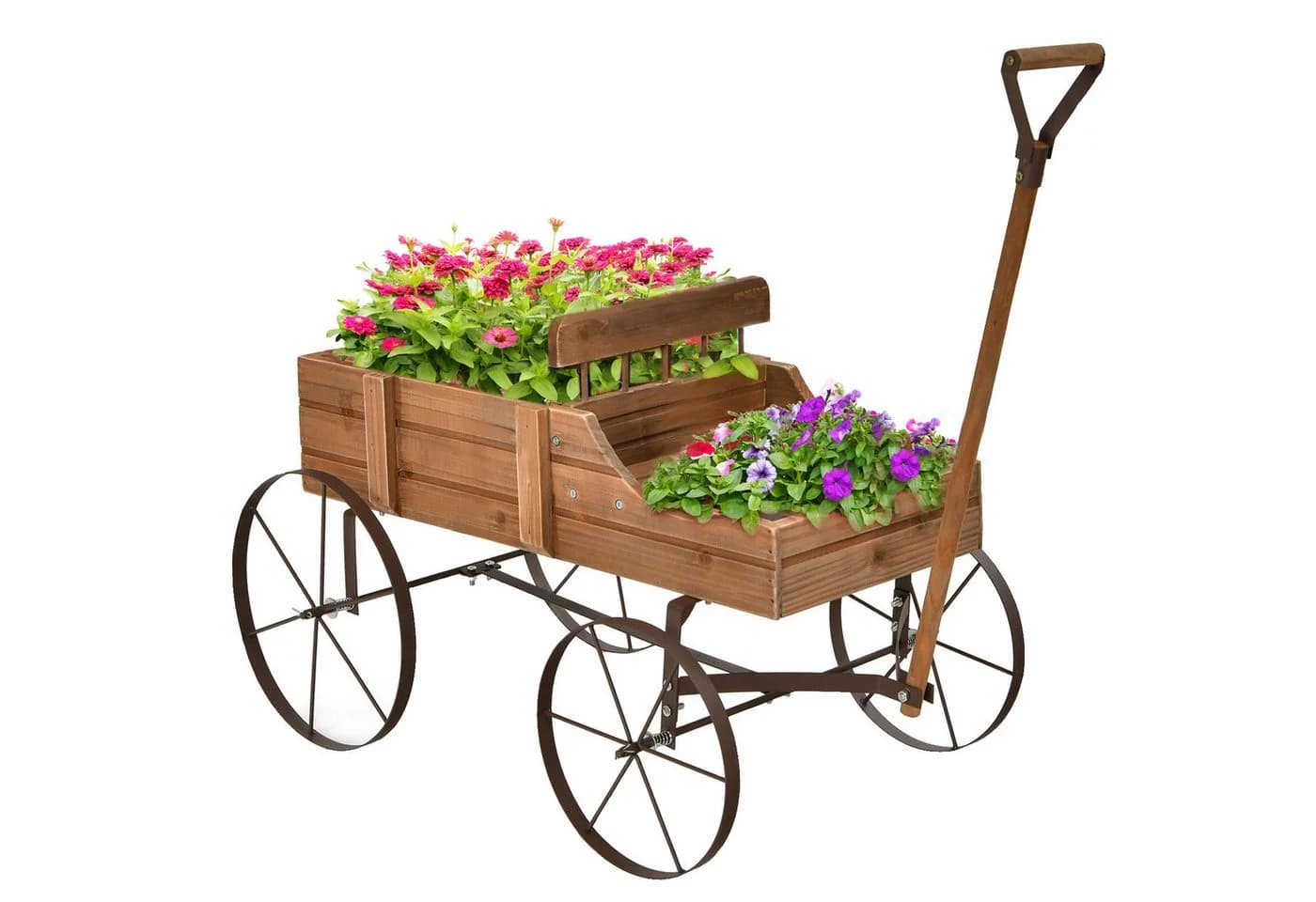 COSTWAY Blumenständer Pflanzwagen 4 Räder 62x34x60cm - Bild 2