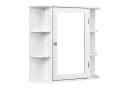 COSTWAY Spiegelschrank Badezimmerschrank mit Spiegeltür & Ablagen, hängend weiß Bild 2