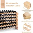 COSTWAY Weinregal Massivholz 72 Flaschen Bild 4