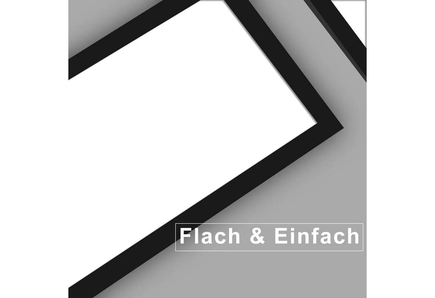ZMH LED Deckenleuchte LED Panel Dimmbar - Flach Wohnzimmer mit Fernbedienung - Bild 3