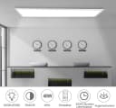 ZMH LED Deckenleuchte Dimmbar Weiss Fernbedienung Bild 1