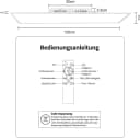 ZMH LED Deckenleuchte Dimmbar Weiss Fernbedienung Bild 3