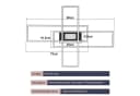 ZMH LED Deckenleuchte Wohnzimmer 50W 3 Rahmen Deckenlampe mit Fernbedienung Modern Bild 3