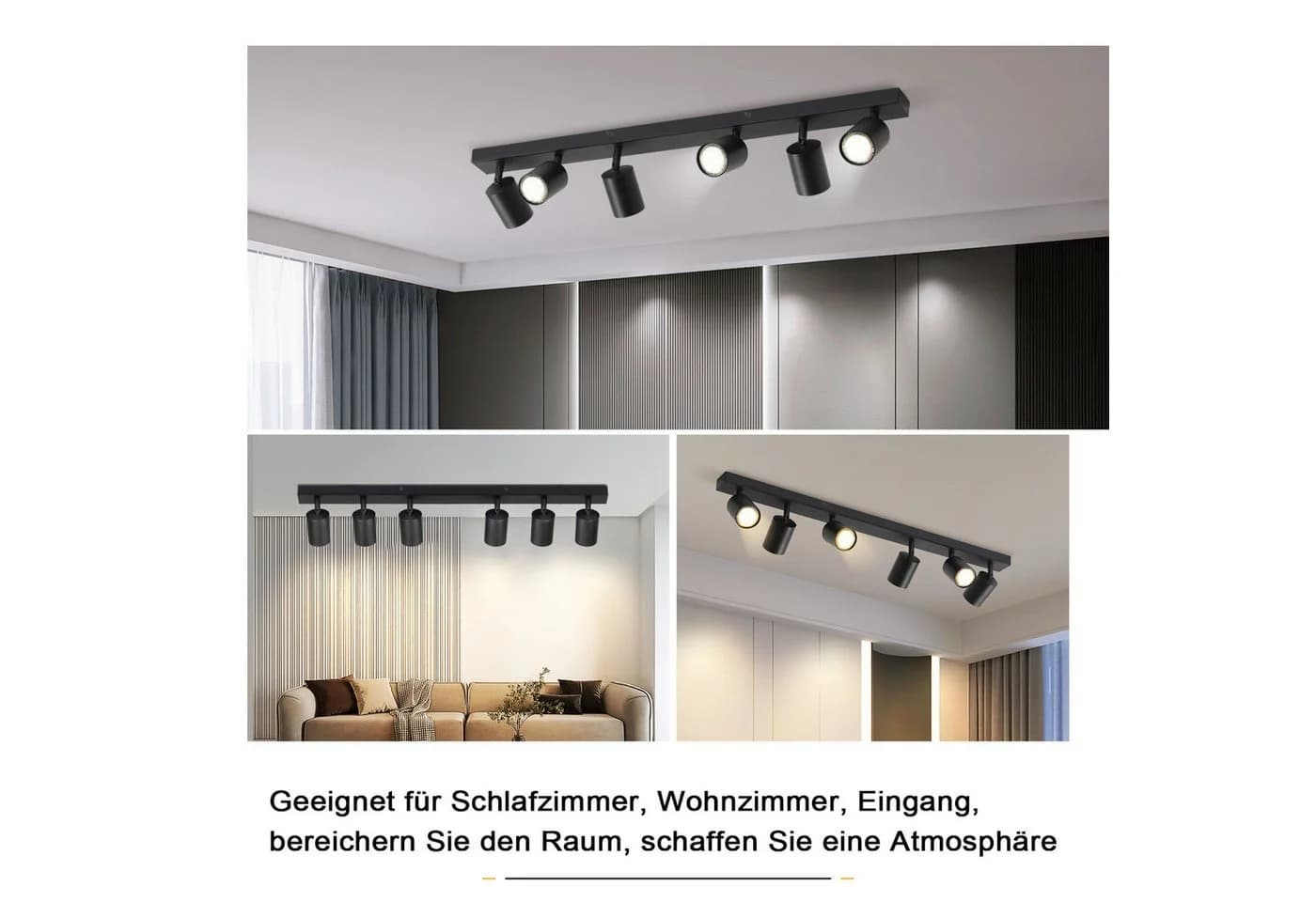 ZMH LED Deckenstrahler Modern GU10 Drehbar 330° Wandstrahler - Bild 4
