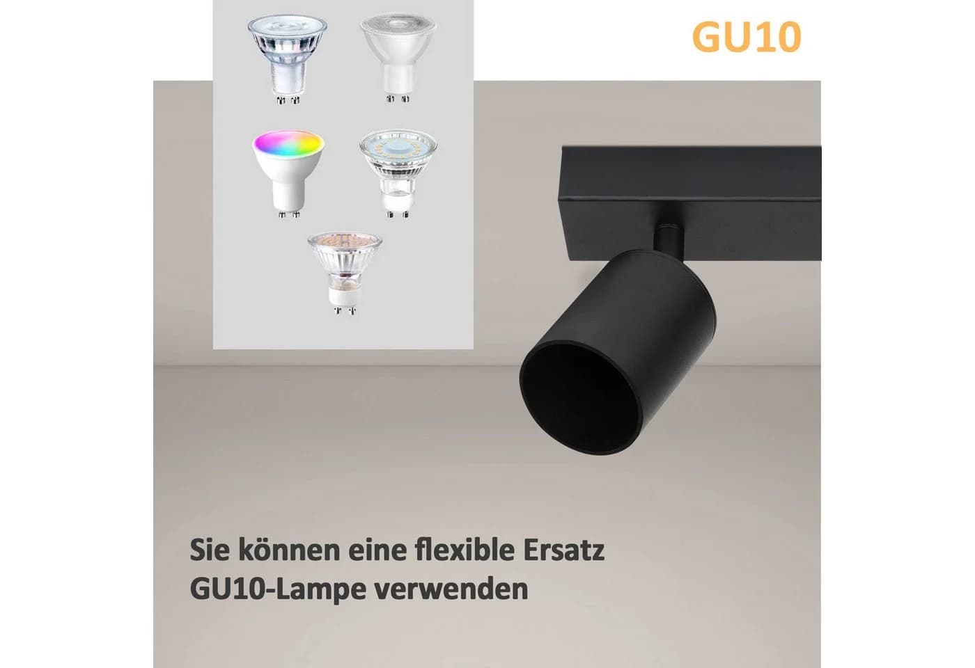 ZMH LED Deckenstrahler Modern GU10 Drehbar 330° Wandstrahler - Bild 5