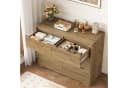 HOMECHO Kommode Sideboard 6 Schubladen Weiß Holz Bild 4