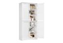 HOMECHO Küchenbuffet 180cm Küchenschrank 4 Türen Weiß Bild 2