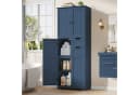 HOMECHO Hochschrank 4 Türen 2 Schubladen Grau 60x30x164,5 cm Bild 2