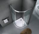 Fischer und Adamek Eckdusche Fulda Glas Schiebetüren Alu-Hochglanz Bild 5