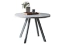 Jiexi Runder Esstisch Grau Modern 80 cm Durchmesser Bild 2