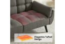 Jiexi Sofa Schlafsofa 190cm Klappbares Verstellbares Dunkelgrau Bild 4
