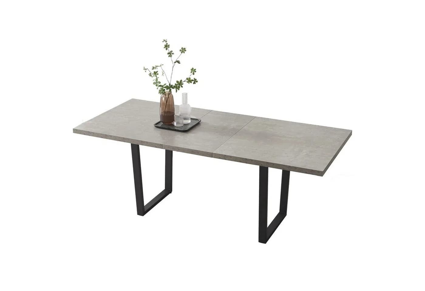 Jiexi Esstisch-Set mit 4 Stühlen Ausziehbar 130-170 cm Modern - Bild 2