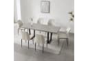 Jiexi Esstisch-Set mit 4 Stühlen Ausziehbar 130-170 cm Modern Bild 4