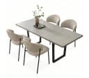 Jiexi Esszimmerstuhl Grau Cord-Optik Modern Bequem Stabil Bild 2