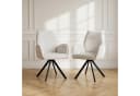 Jiexi Armlehnstuhl Modern Beige Stoff Metallgestell Bild 1