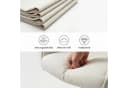 Jiexi Armlehnstuhl Modern Beige Stoff Metallgestell Bild 5