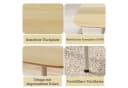 Jiexi Essgruppe Tisch- und Stuhlset Modern Beige Bild 5