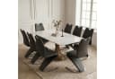 Jiexi Freischwinger Set Schwarz PU-Leder Z-Form Design Bild 2
