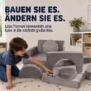 Jiexi Modulares Kindersofa Grau Klappbar Bild 3