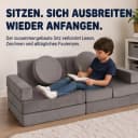 Jiexi Modulares Kindersofa Grau Klappbar Bild 5