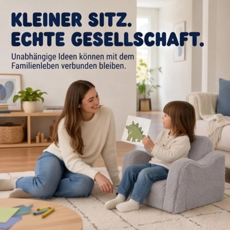 Jiexi Modulares Kindersofa Grau Klappbar - Bild 5