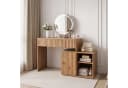 Jiexi Sideboard 137cm Eiche-Optik mit 6 Schubladen und Rillenstruktur Bild 2