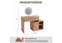 Jiexi Sideboard 137cm Eiche-Optik mit 6 Schubladen und Rillenstruktur Bild 3