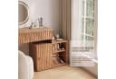 Jiexi Sideboard 137cm Eiche-Optik mit 6 Schubladen und Rillenstruktur Bild 5