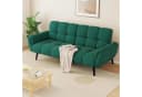 Jiexi Big-Sofa 3-Sitzer Schlafsofa mit Schlaffunktion Grün Bild 2