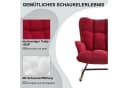 Aunekiv Schaukelstuhl moderner Relaxsessel mit Hochlehner Teddyplüsch Bild 5
