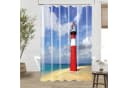 Sanilo Duschvorhang Leuchtturm 180 x 200 cm 100% Wasserdicht Bild 1
