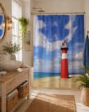 Sanilo Duschvorhang Leuchtturm 180 x 200 cm 100% Wasserdicht Bild 3