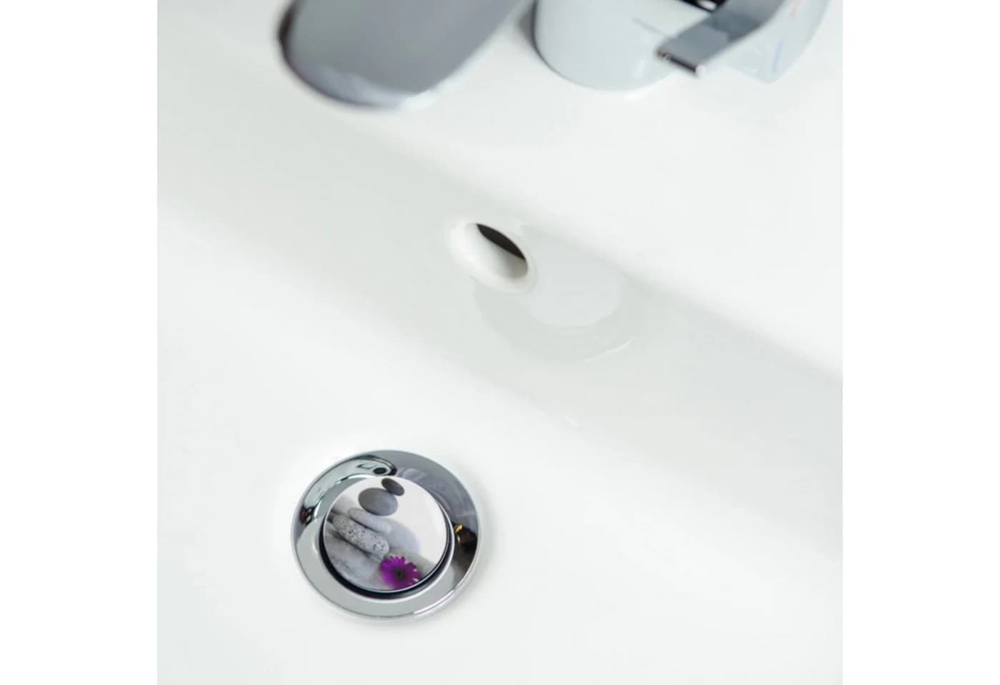 Sanilo Waschbeckenstöpsel mit Motiv, Ø 4 cm, violett - Bild 3