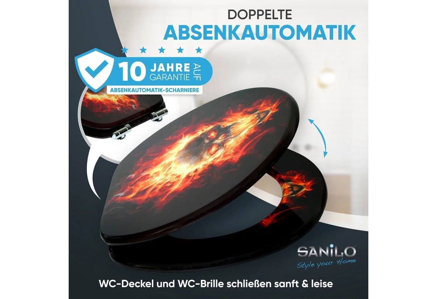 Sanilo WC-Sitz mit Absenkautomatik Schwarz - Bild 3