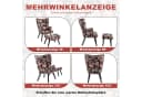 HomeMiYN Ohrensessel Relaxsessel Patchwork Ohrensessel mit Hocker Bunt Bild 5