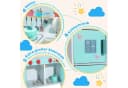 HomeMiYN Spielküche Kinderküche Holz Grün Multifunktional Bild 5