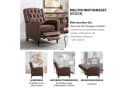HomeMiYN Relaxsessel Liegefunktion Push Back Sessel Fernsehsessel Wohnzimmer Verstellbar Bild 5