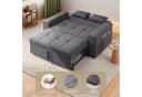 Bealife Schlafsofa 2-Sitzer Grau Verstellbare Rückenlehne Bild 4