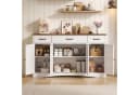 Blishom Sideboard Grau Landhaus-Design mit 4 Türen und 3 Schubladen Bild 1