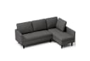 Blishom Ecksofa 3-Sitzer mit Récamiere Grau/Weiß Frottee Bild 2