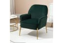 Fiximaster Samt Sessel Grün Mid-Century mit Armlehnen Bild 2